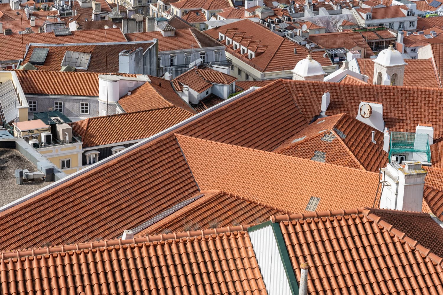 Toits en tuiles rénovés par marty-louis, vue urbaine ensoleillée dans le Tarn